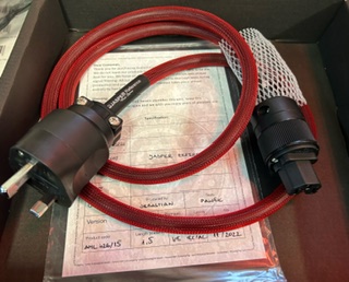 Audiomica Laboratory Jasper Reference Power Cable UK TO IEC 1.5m - NEW OLD STOCK